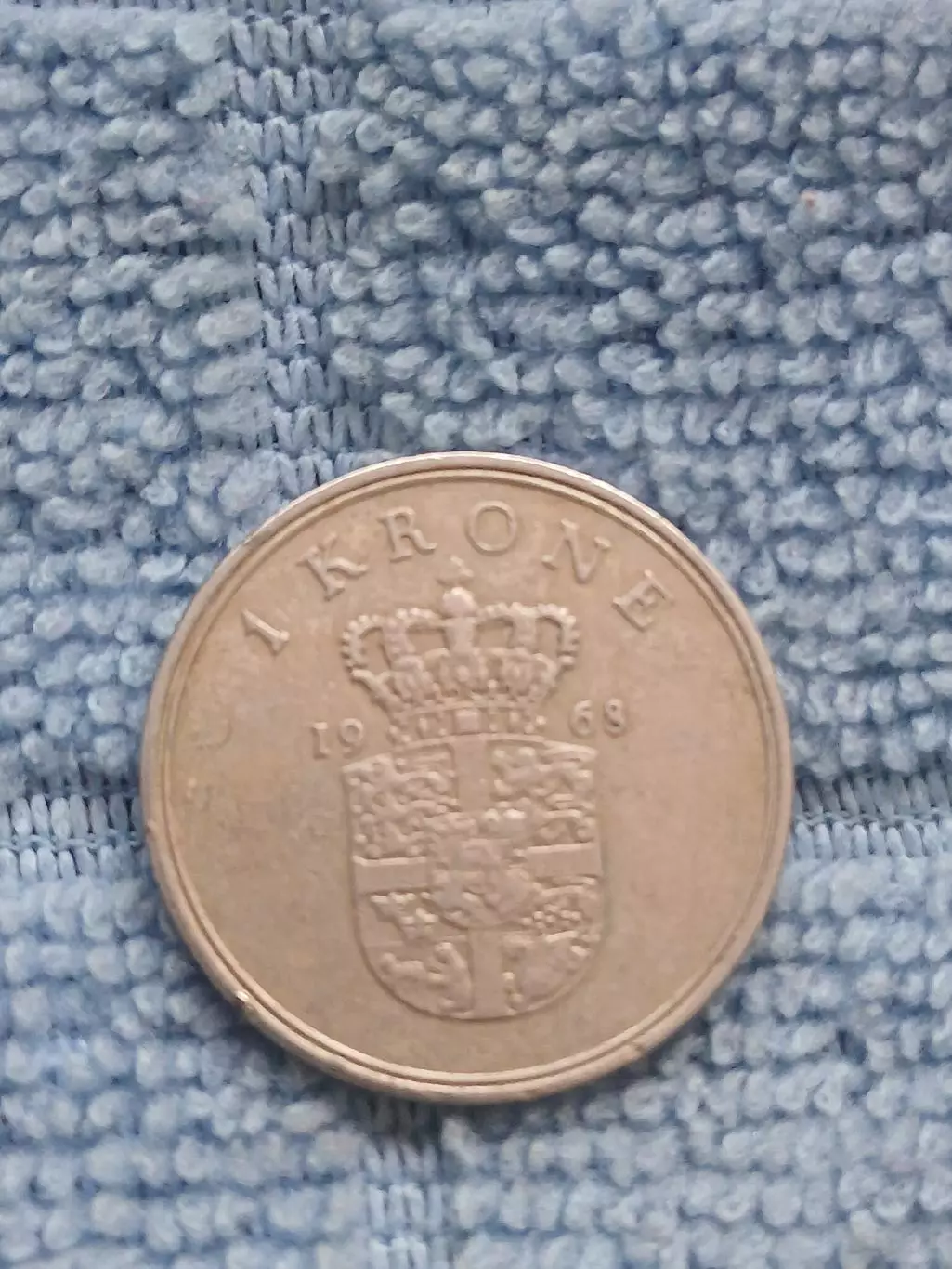 1 крона Дания 1968