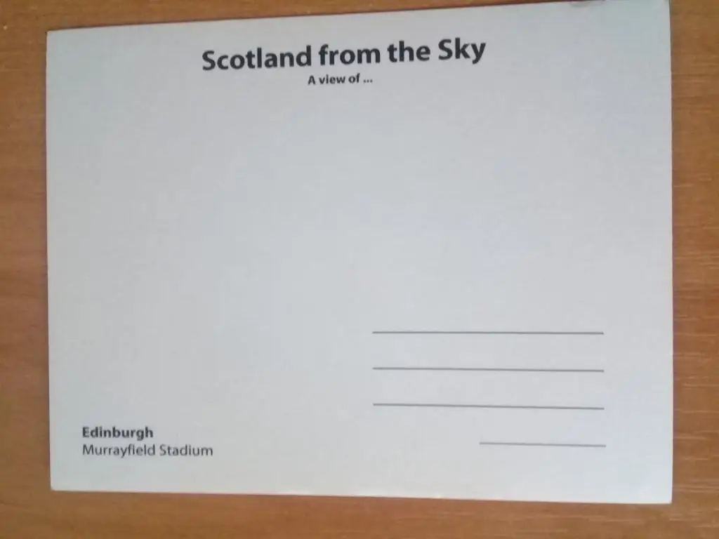 Стадион. Эдинбург , Шотландия 1