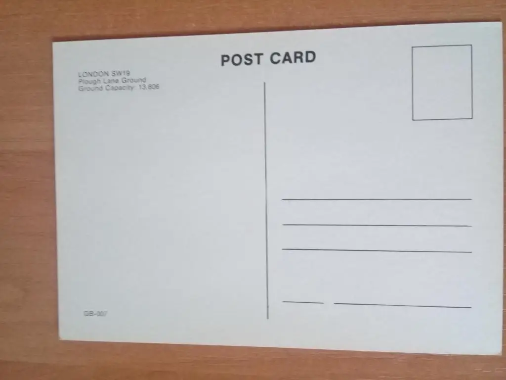 Стадион. Plough Lane Ground, London, Англия 1