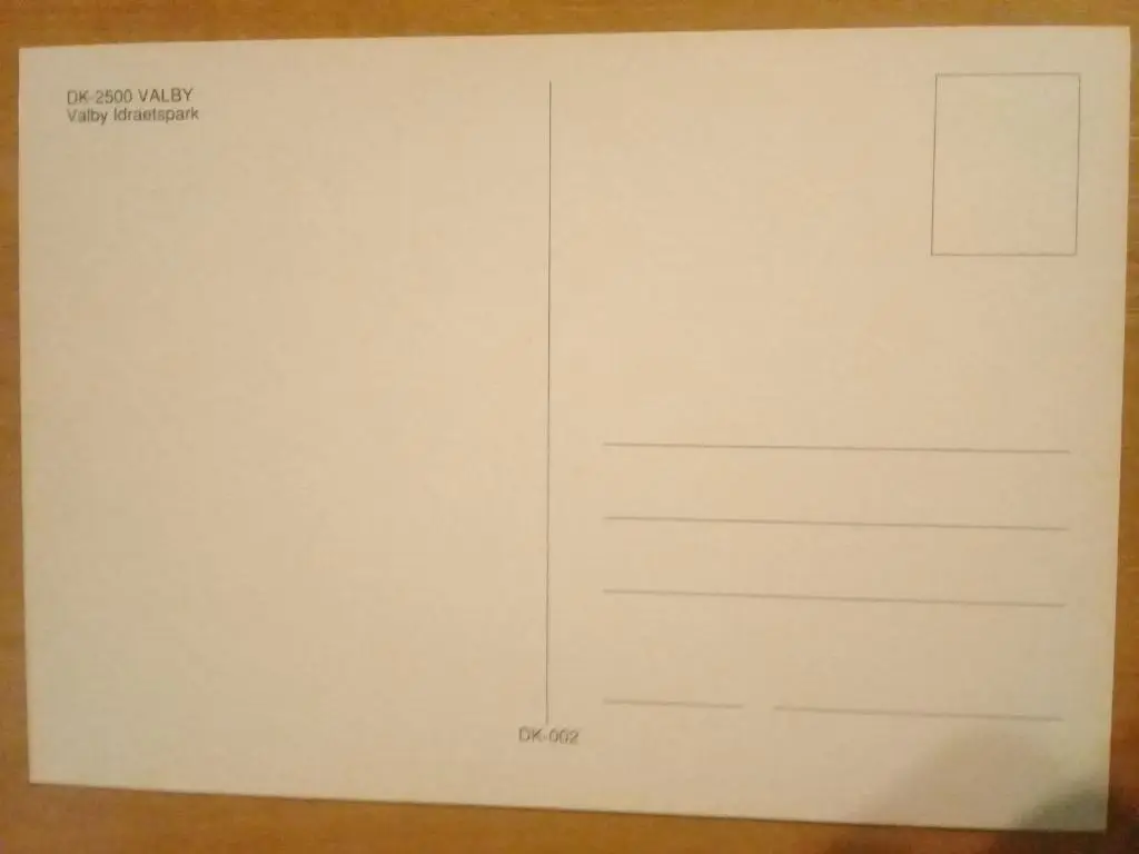 Стадион. Valby, Valby Idraetspark 1