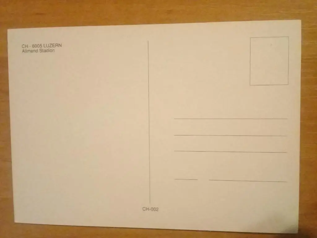 Стадион. Ailments Stadion, Luzern 1