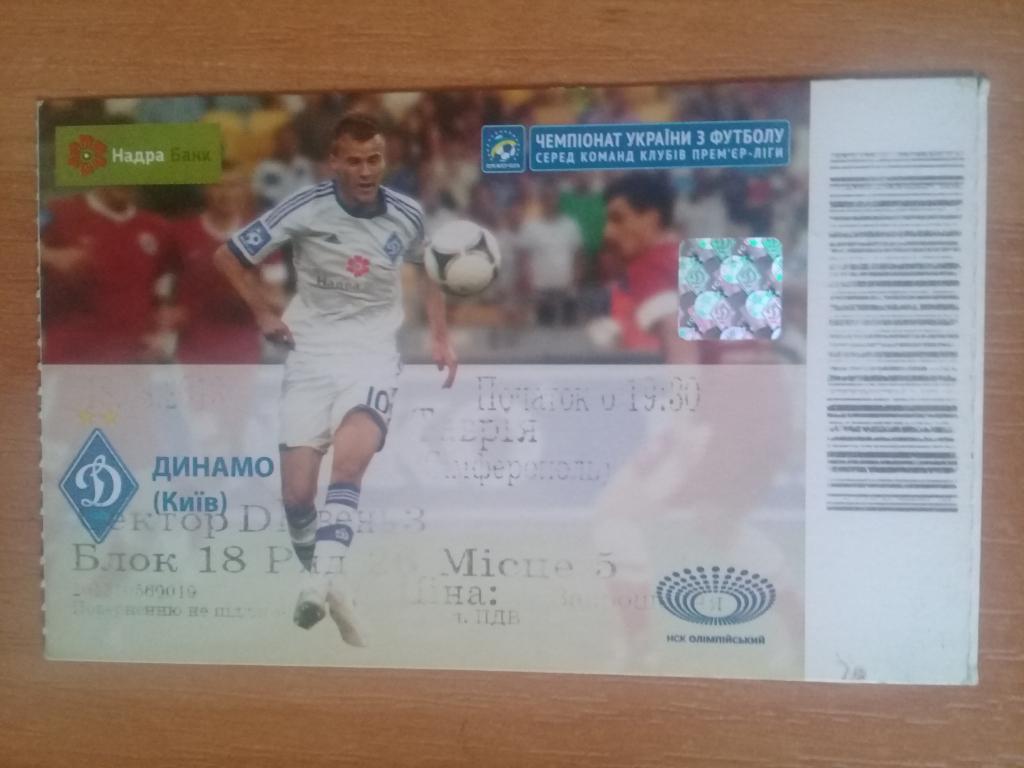 Динамо Киев - Таврия Симферополь 2013