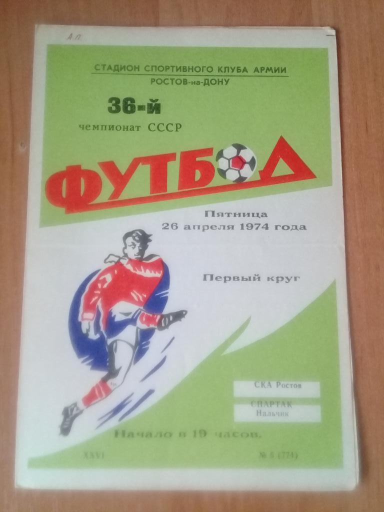 СКА Ростов - Спартак Нальчик 1974