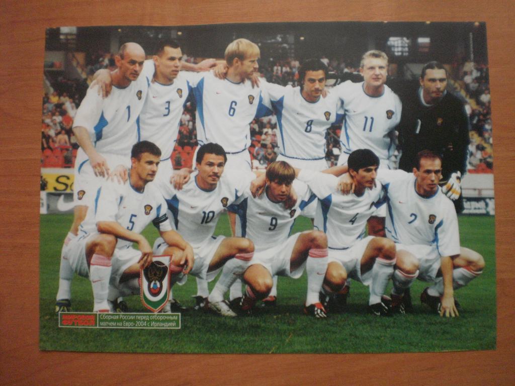 Постер. Мировой футбол. сб.Россия 2004