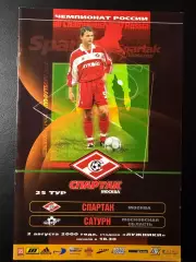 Спартак Москва - Сатурн Раменское02.08.2000 г. Чемпионат России