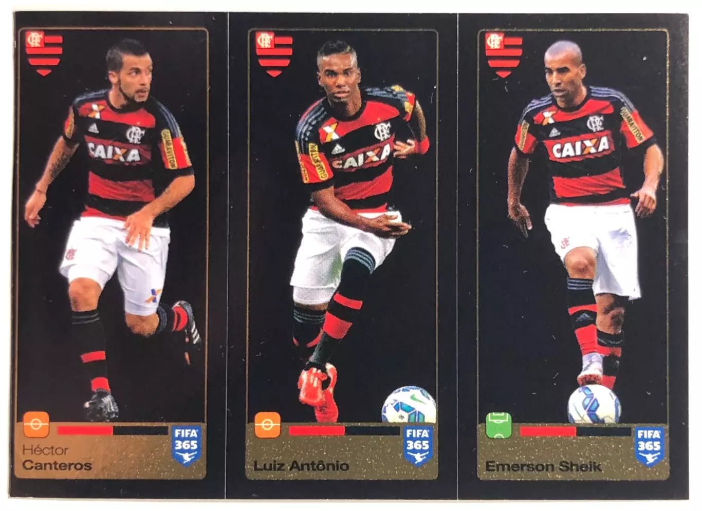 Наклейка Hector Canteros/Luiz Antonio/Emerson Sheik Фламенго