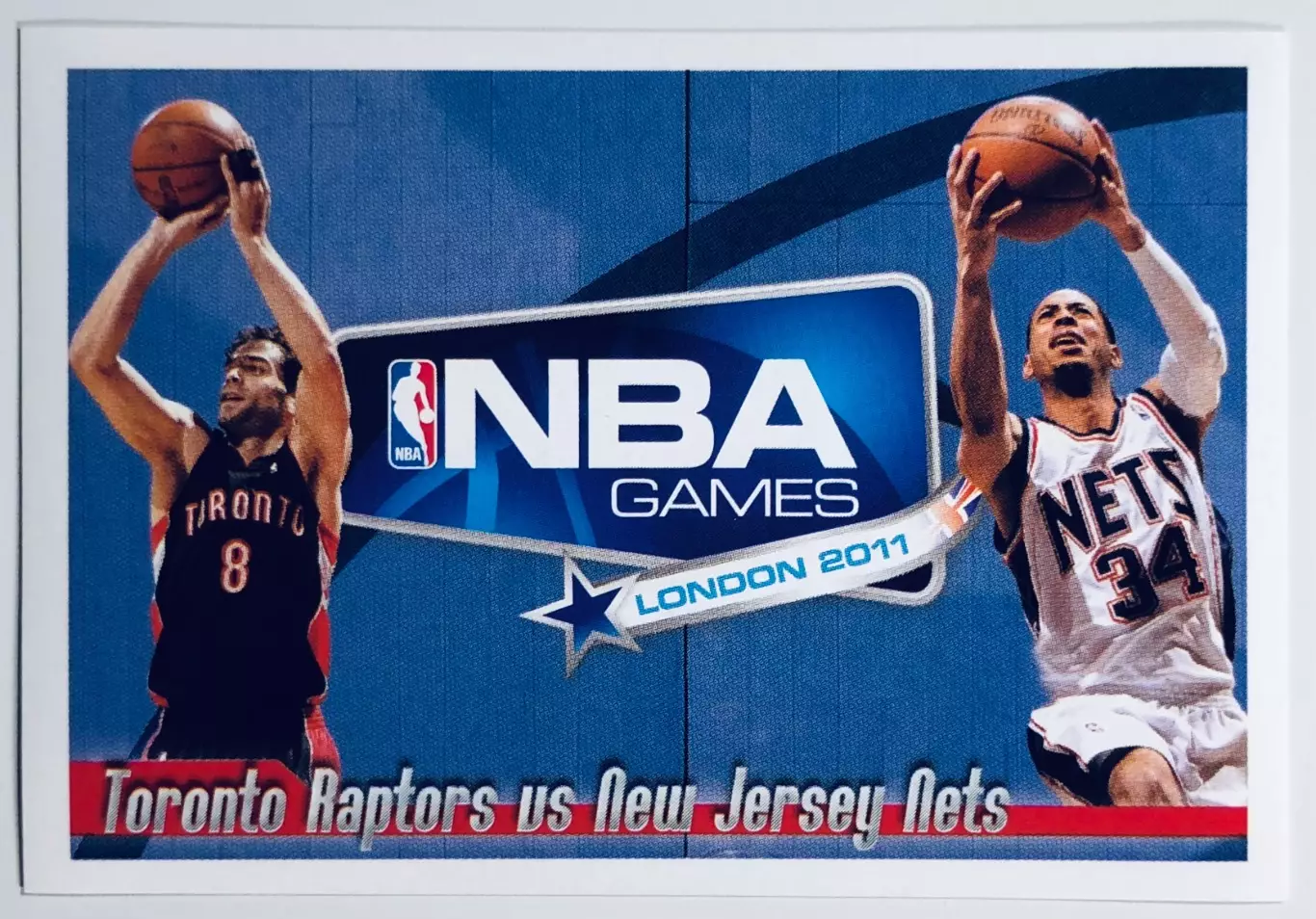 Наклейка Toronto Raptors - New Jersey Nets