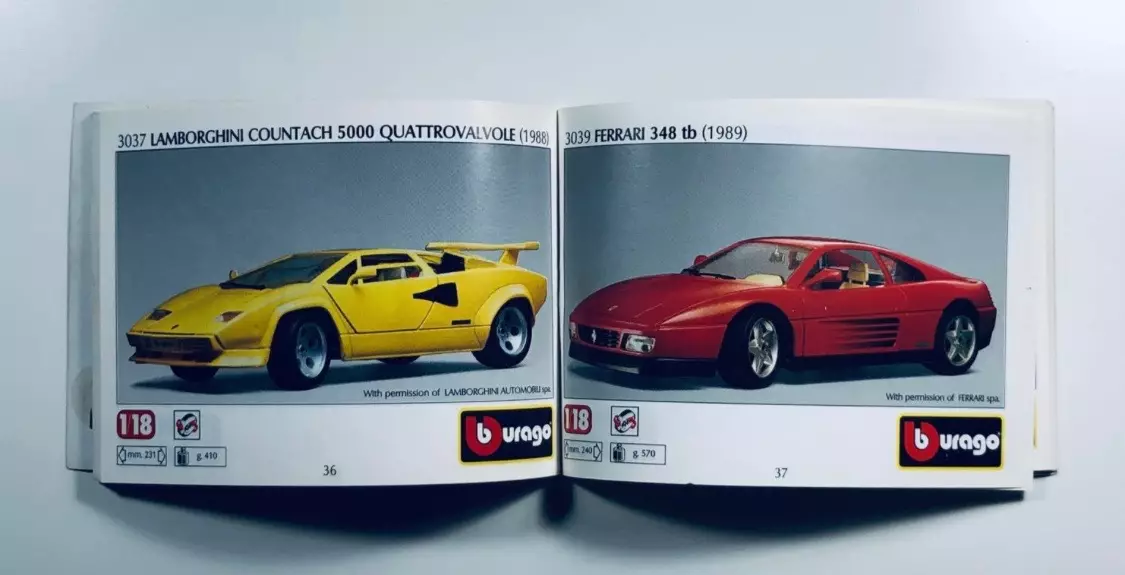 Каталог моделей Bburago 1