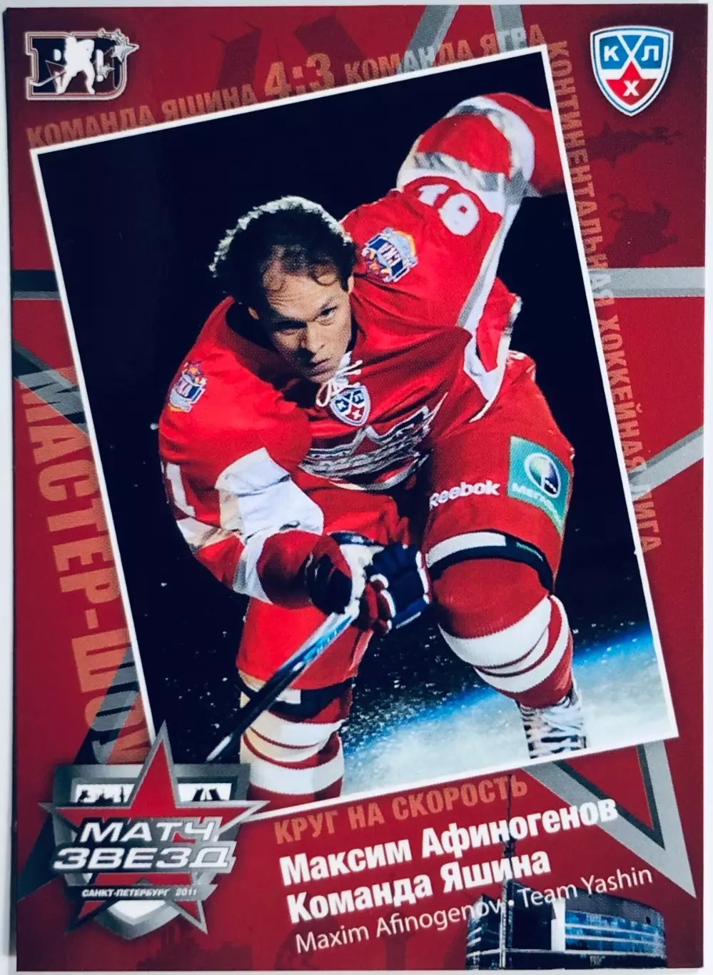 Карточка Максим Афиногенов ХК СКА СПб