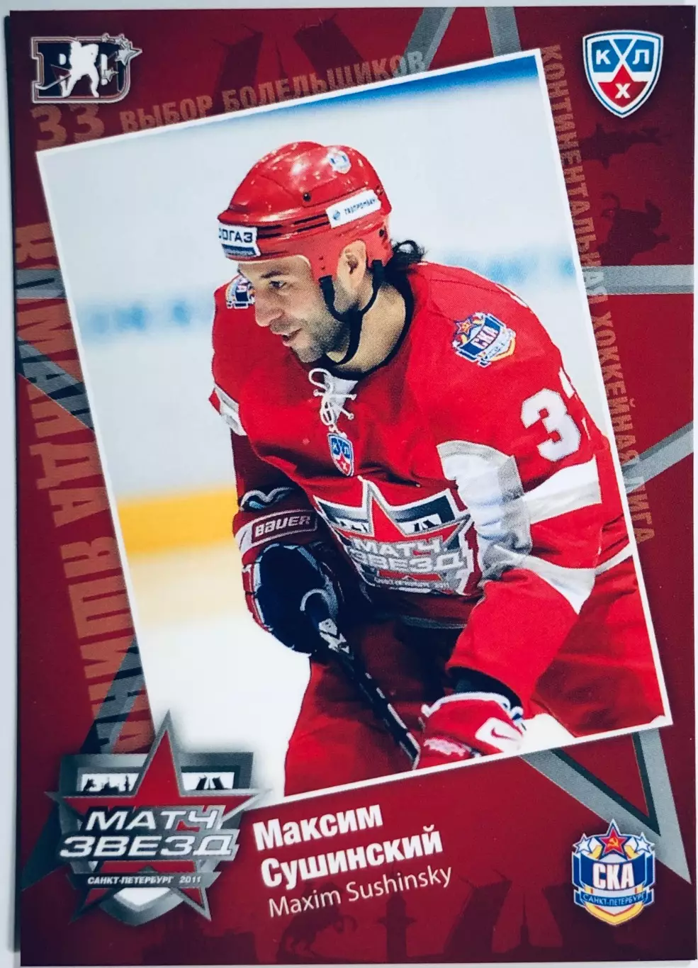 Карточка Максим Сушинский ХК ”СКА” СПб