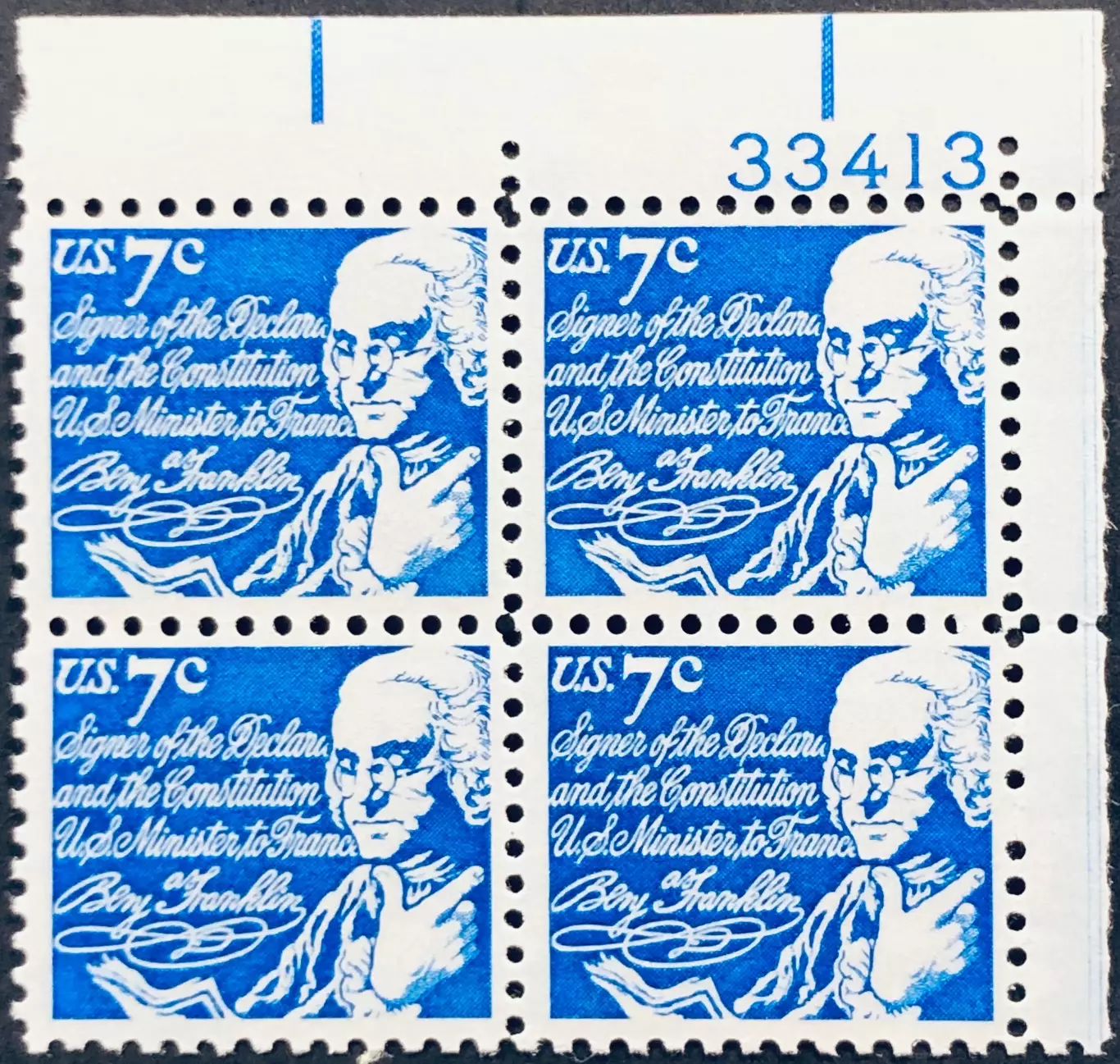 США 1972. Бенджамин Франклин