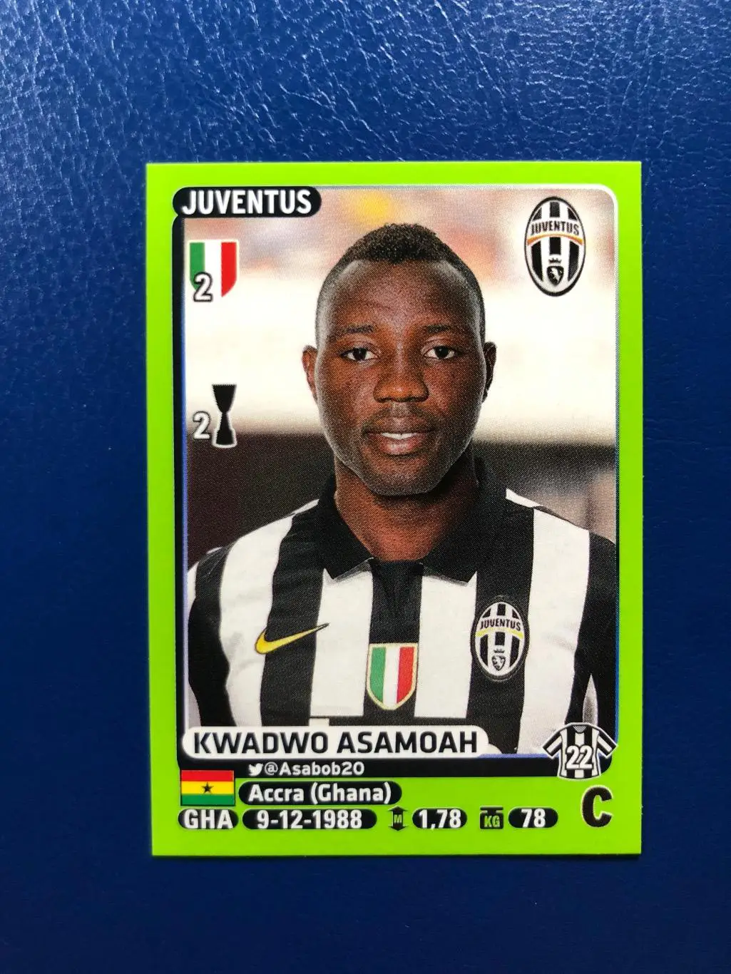 Наклейка Kwadwo Asamoah Ювентус