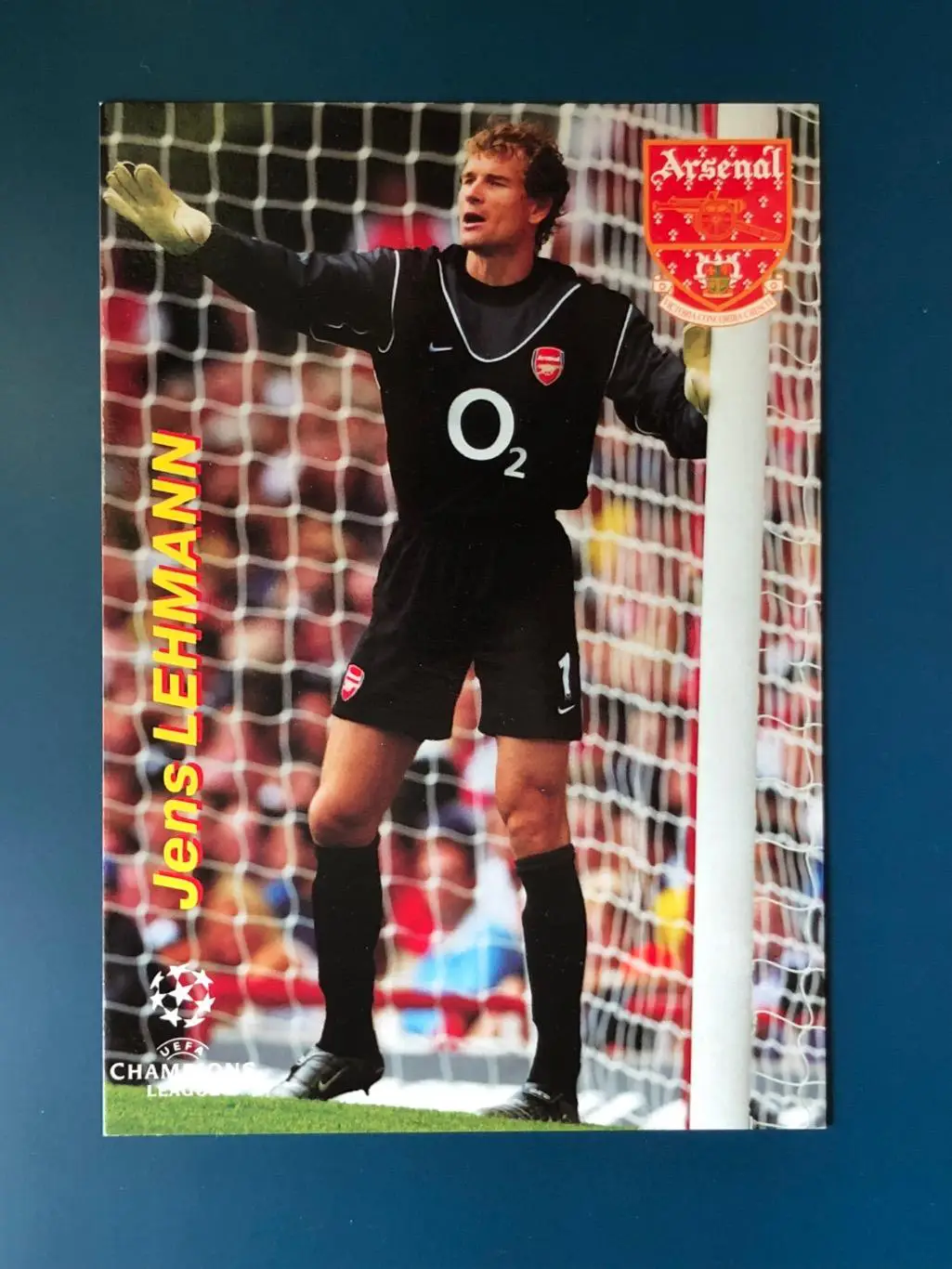 Открытка Йенс Леманн «Арсенал» Лондон