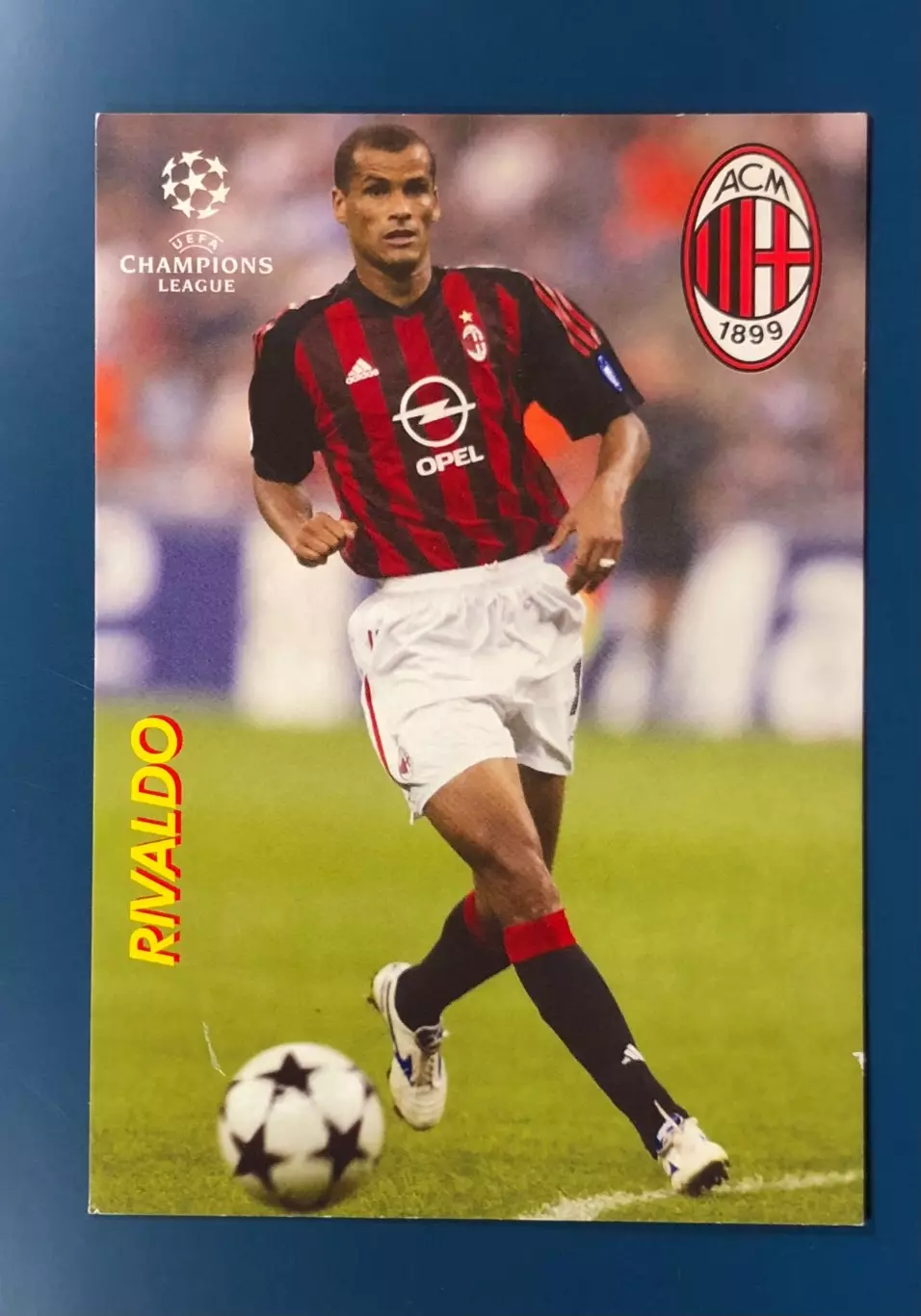 Открытка Ривалдо «Милан»