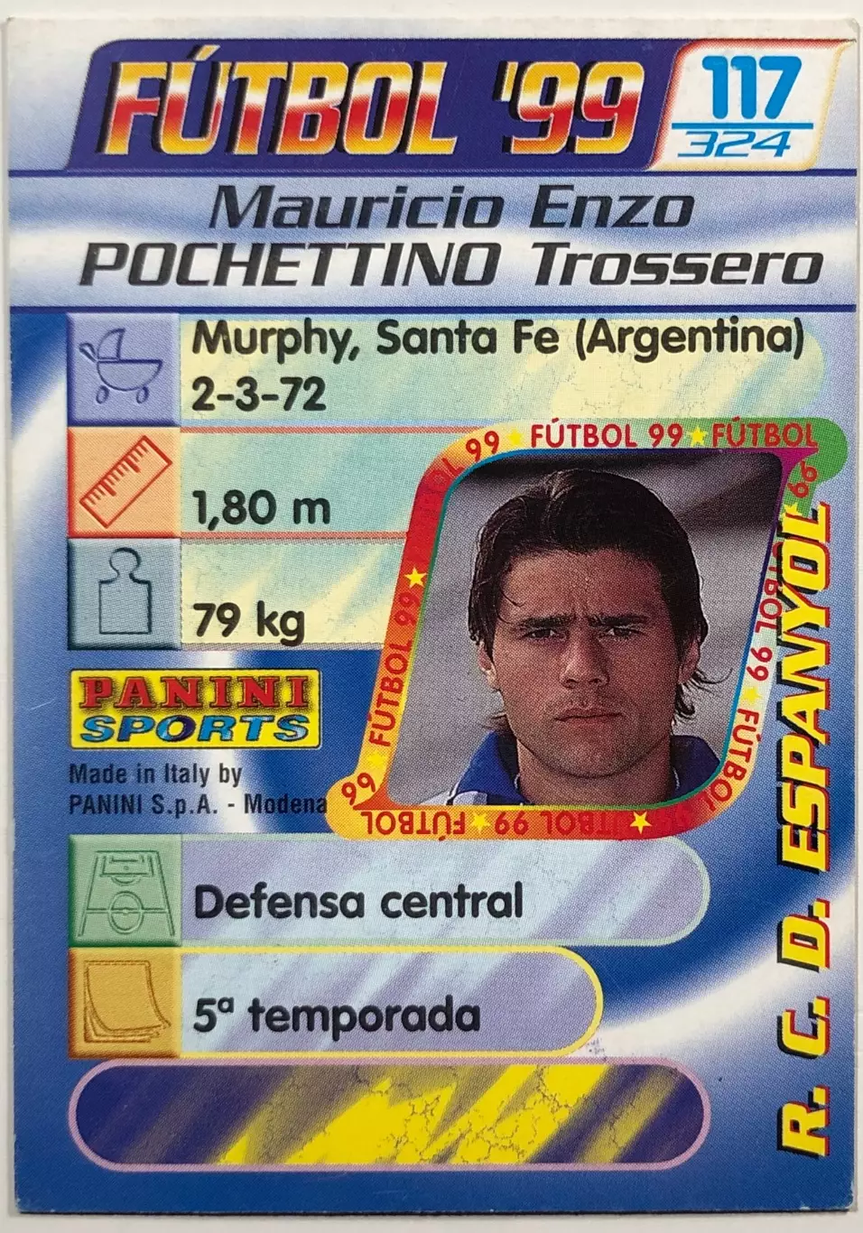 Карточка Маурисио Почеттино Эспаньол 1