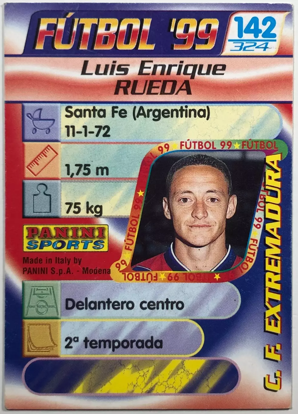 Карточка Luis Rueda Эстремадура 1