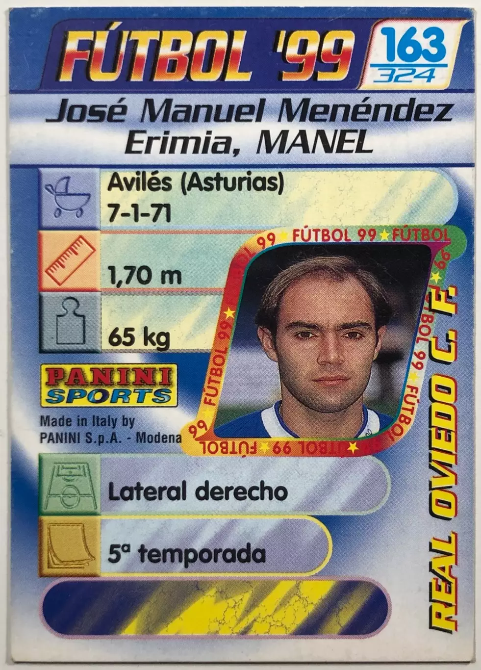 Карточка Manel Реал Овьедо 1