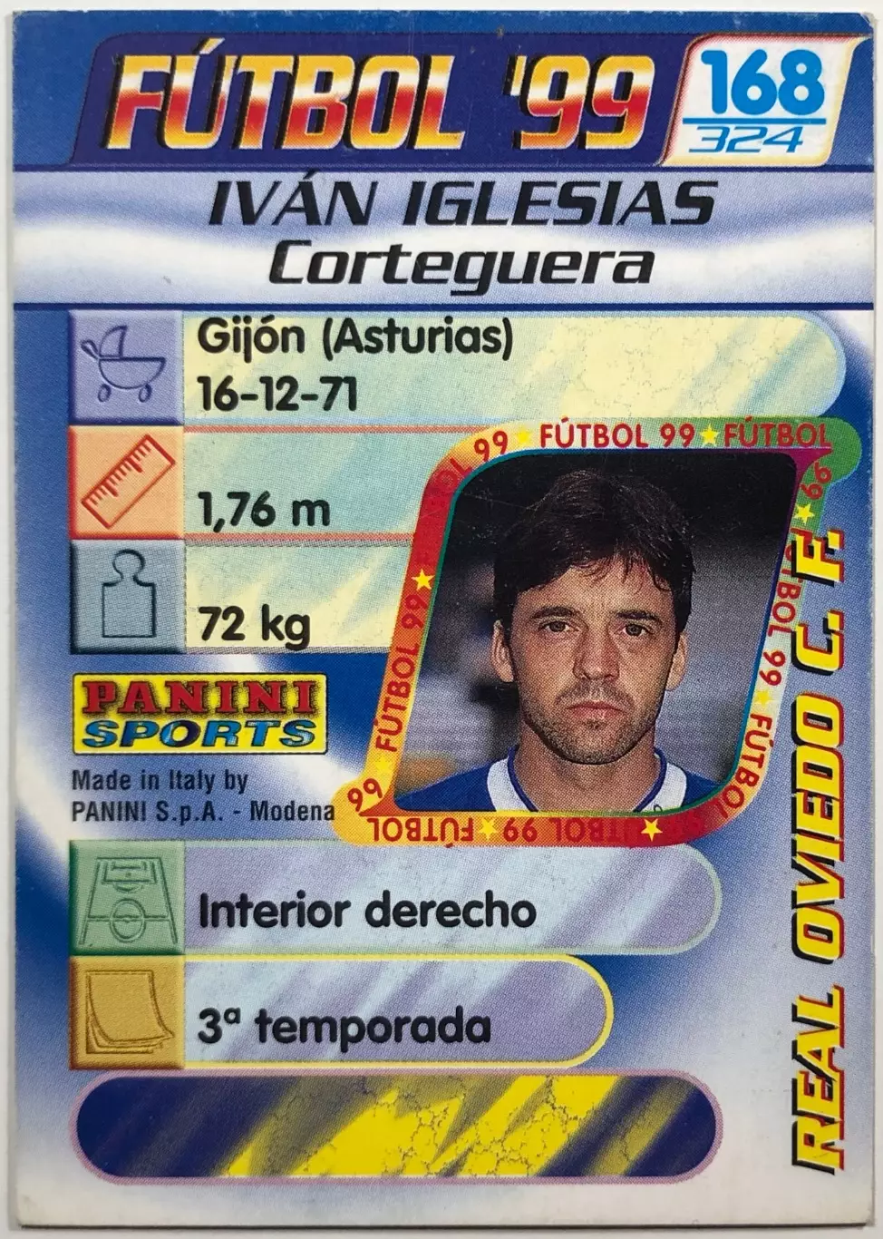 Карточка Ivan Iglesias Реал Овьедо 1