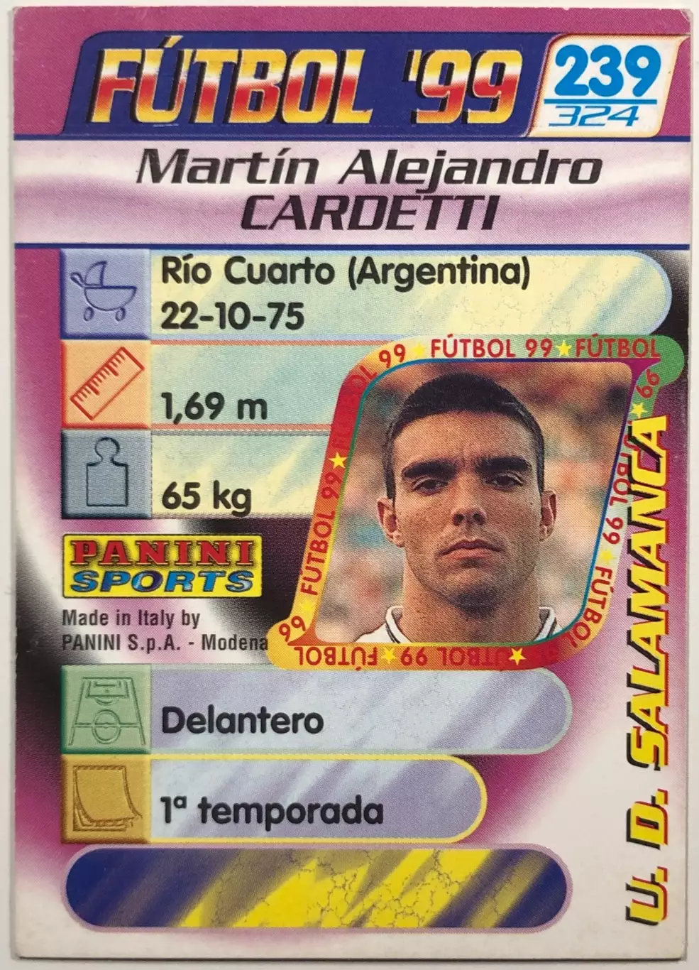 Карточка Martin Cardetti Саламанка 1