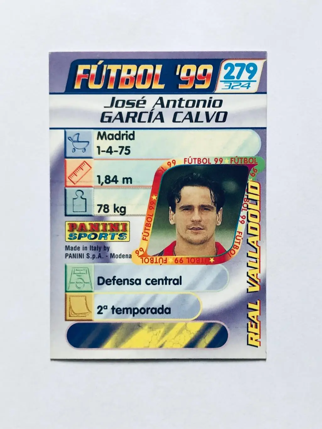 Карточка Garcia Calvo Real Valladolid 1
