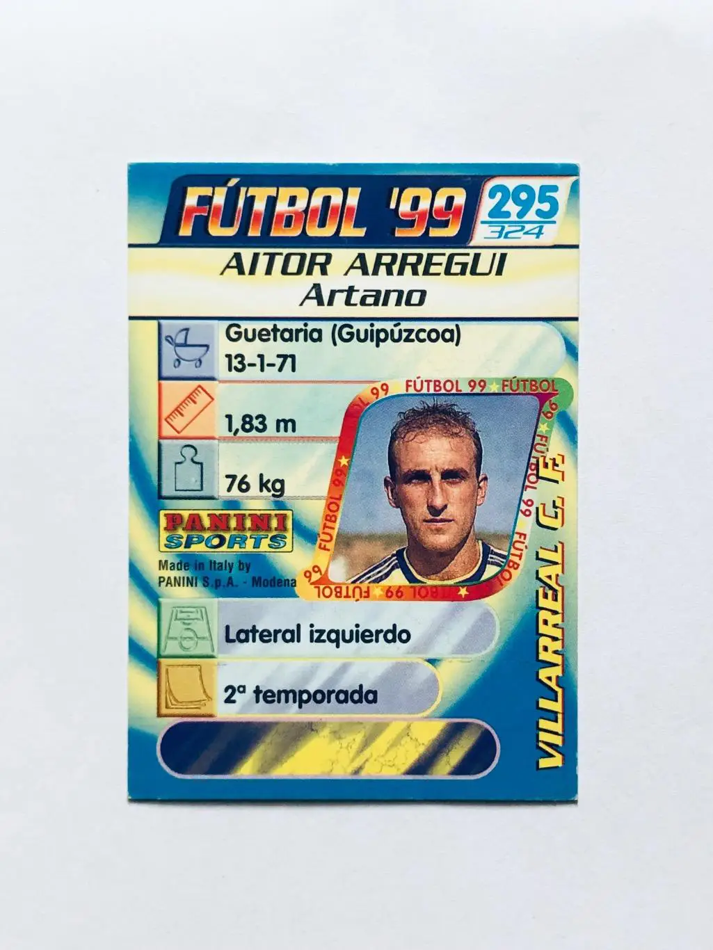 Карточка Aitor Arregui Villarreal C.F. 1