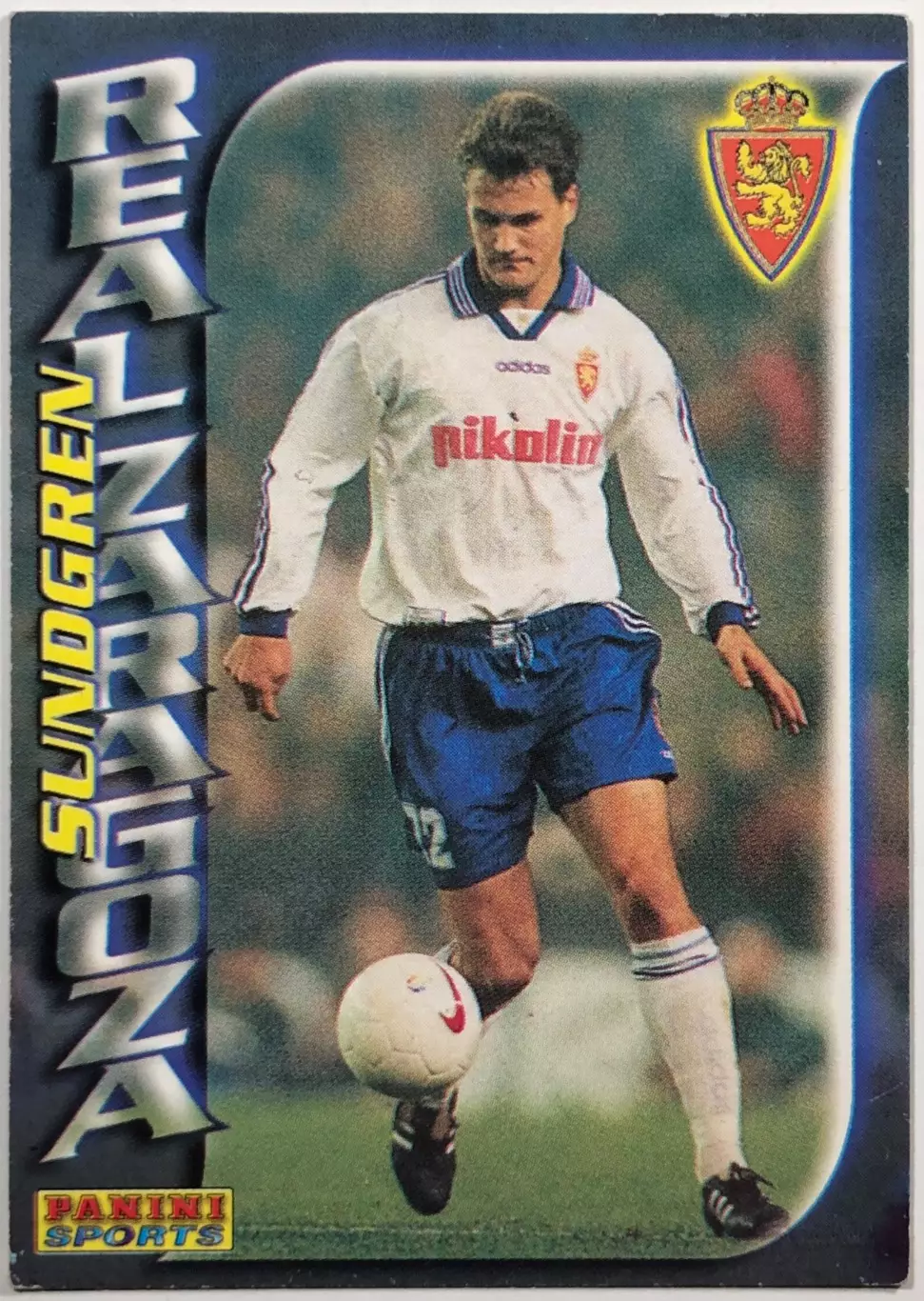 Карточка Gary Sundgren Реал Сарагоса