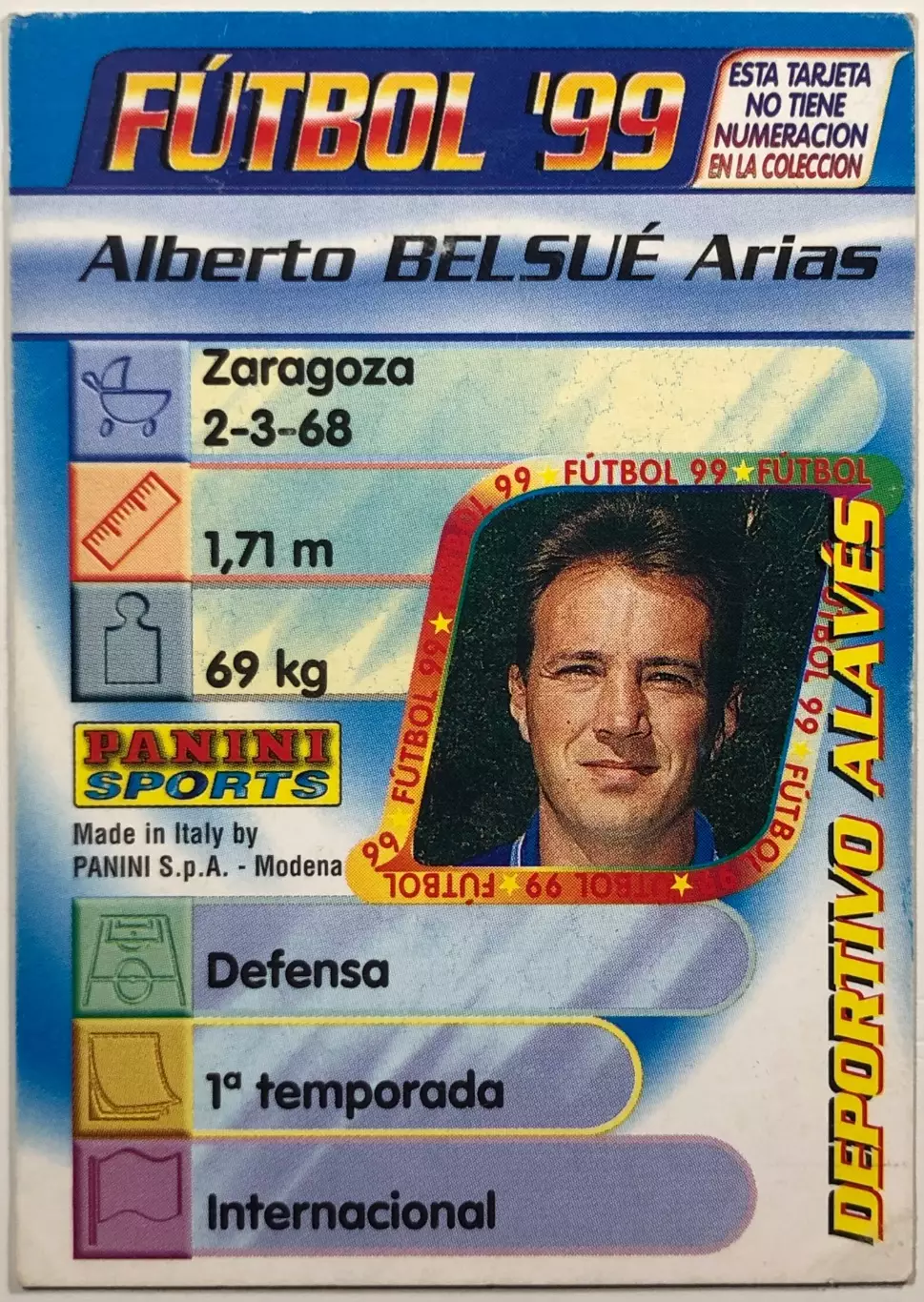 Карточка Alberto Belsue Алавес 1