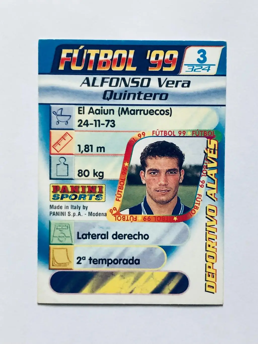 Карточка Alfonso Deportivo Alaves 1