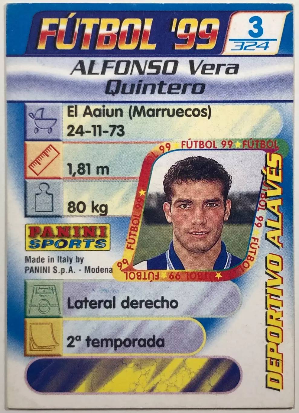 Карточка Alfonso Алавес 1