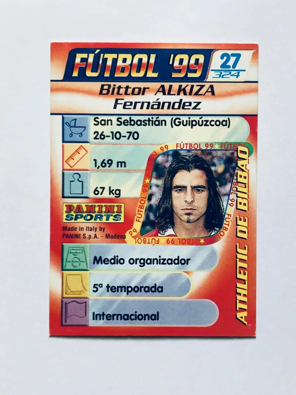 Карточка Bittor Alkiza Athletic de Bilbao 1