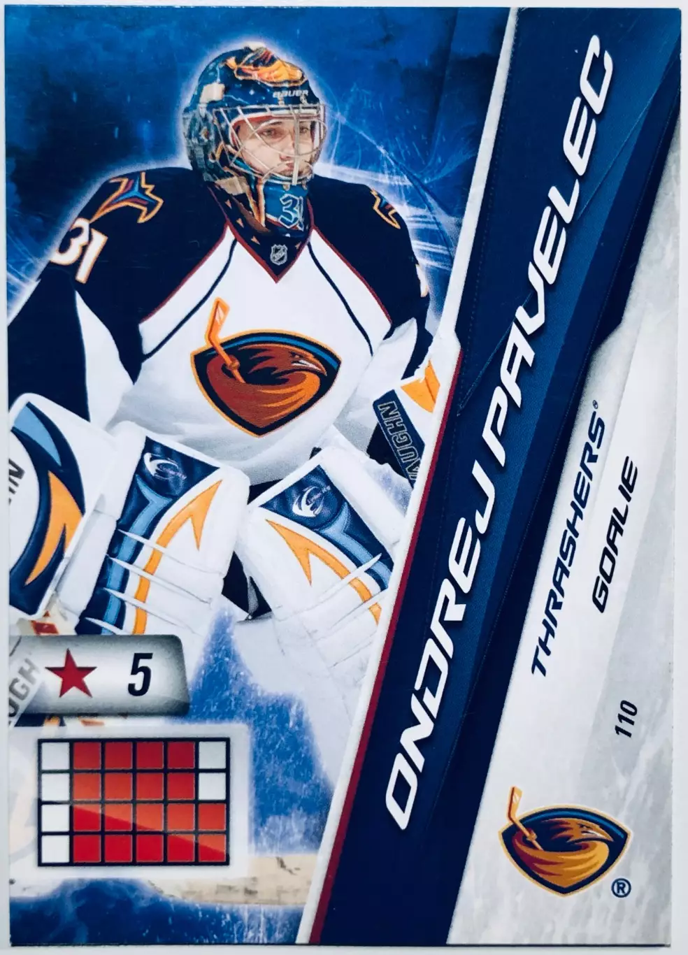 Карточка Ondrey Pavelec Atlanta Thrashers