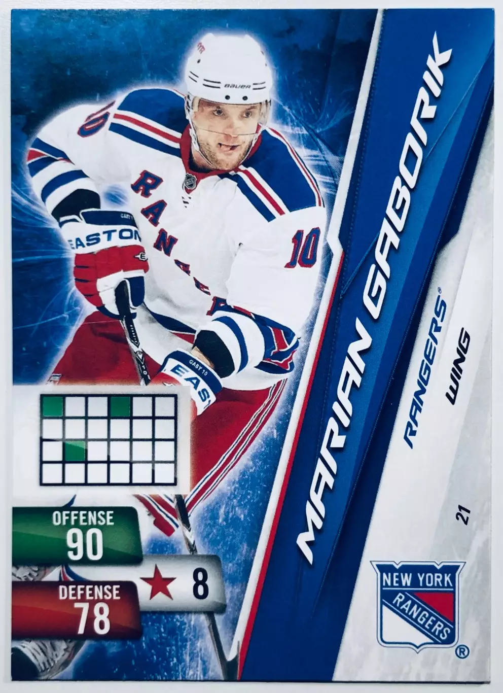Карточка Marian Gaborik NY Rangers