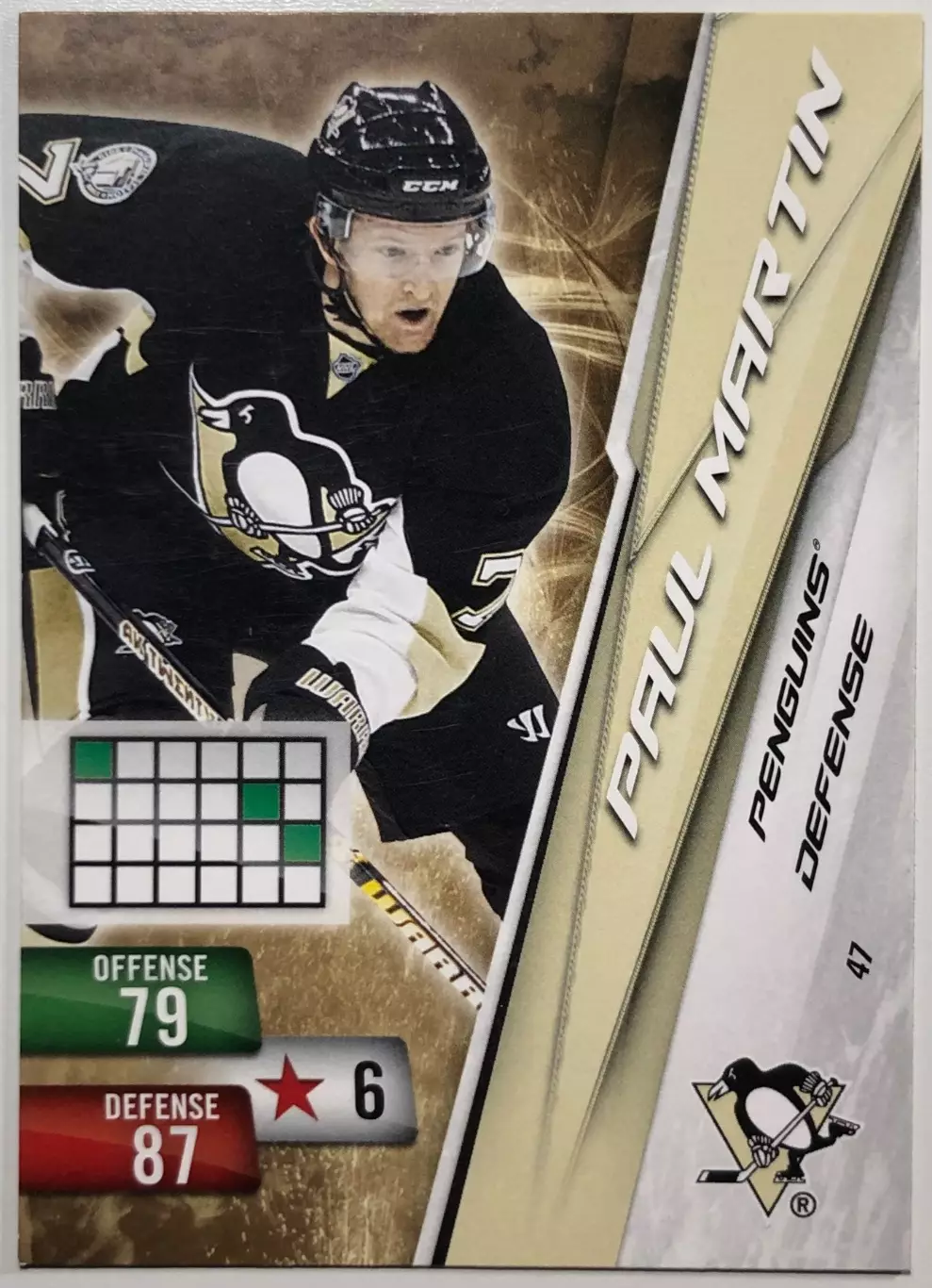 Карточка Paul Martin Pittsburgh Penguins 