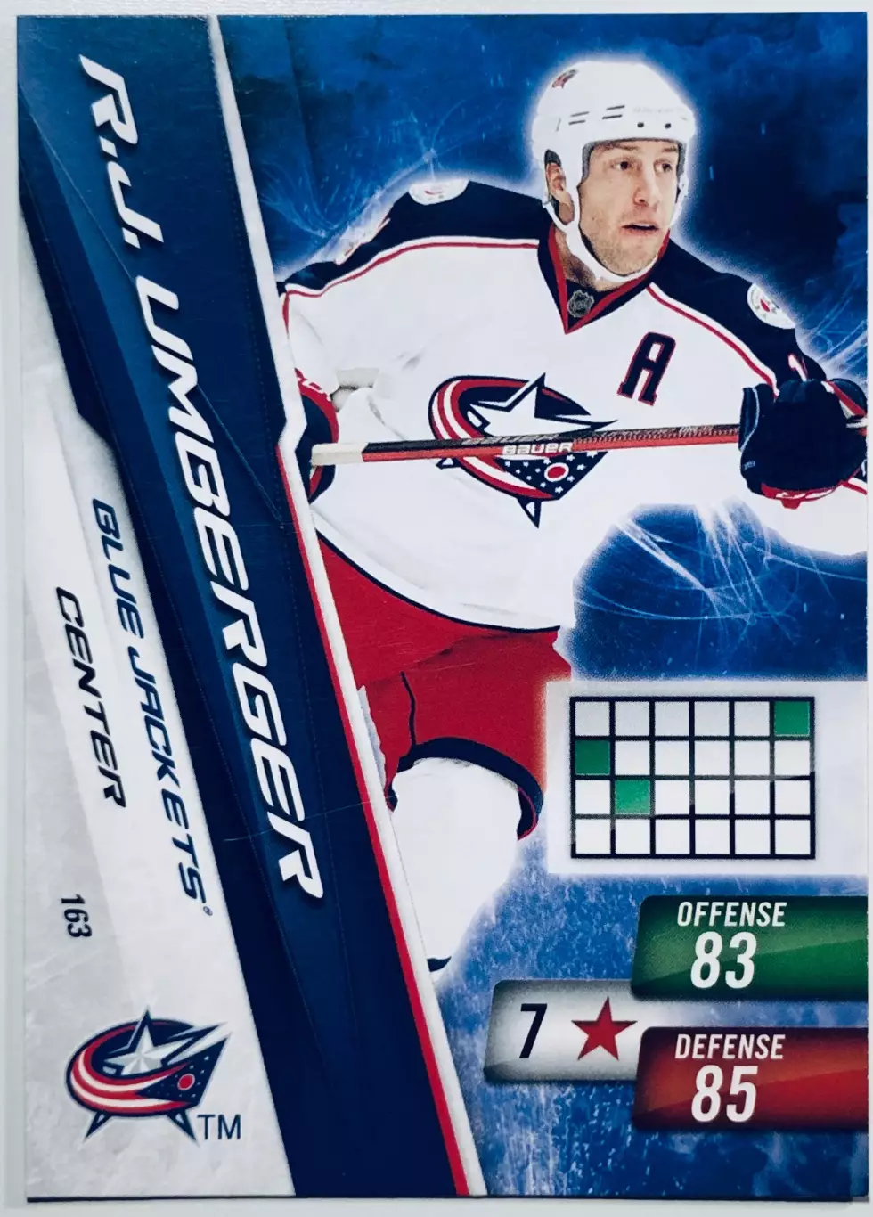 Карточка R.J. Umberger Columbus Blue Jackets