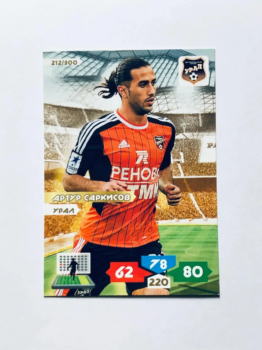 Карточка Артур Саркисов ФК Урал Екатеринбург