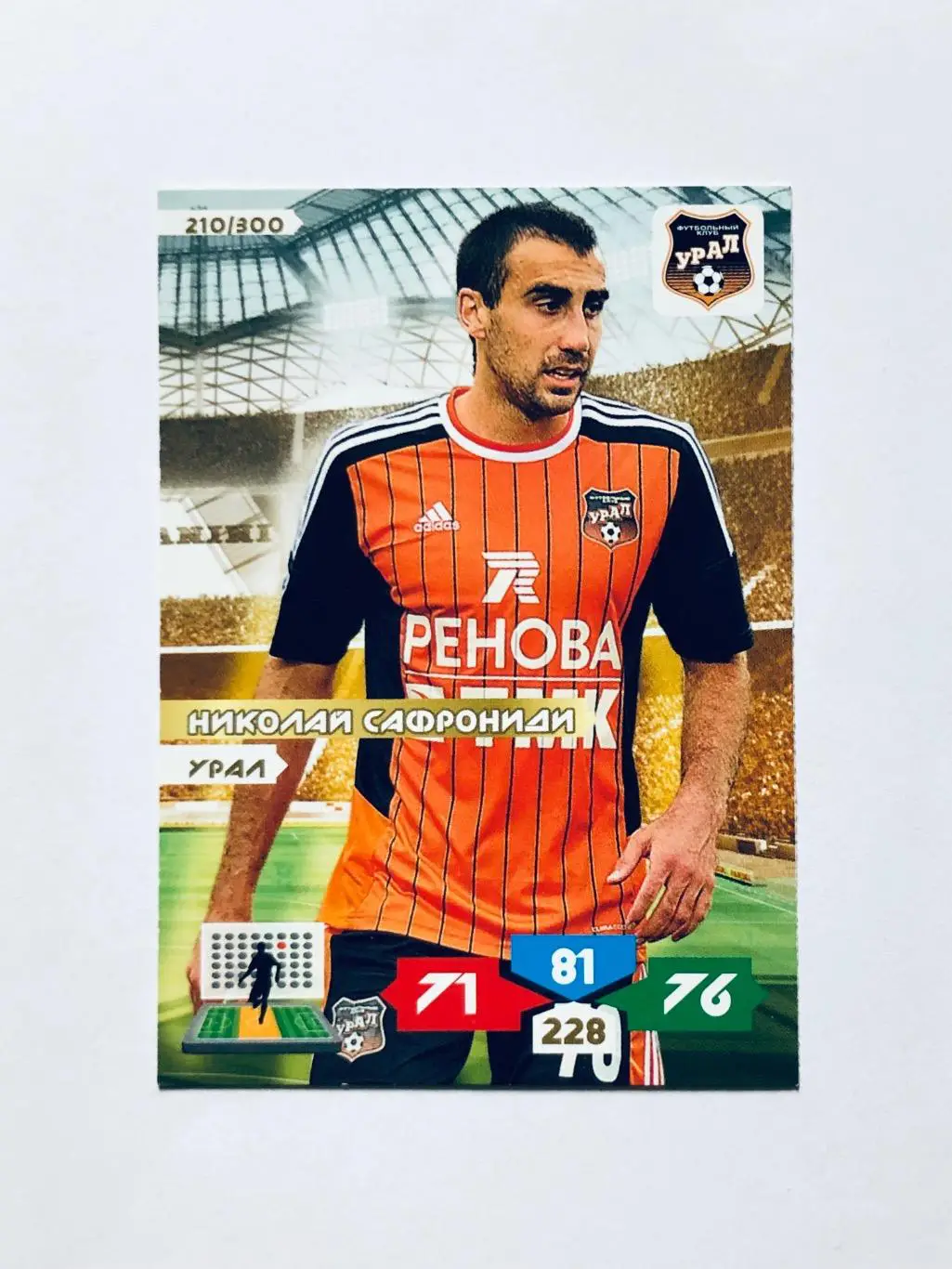 Карточка Николай Сафрониди ФК Урал Екатеринбург