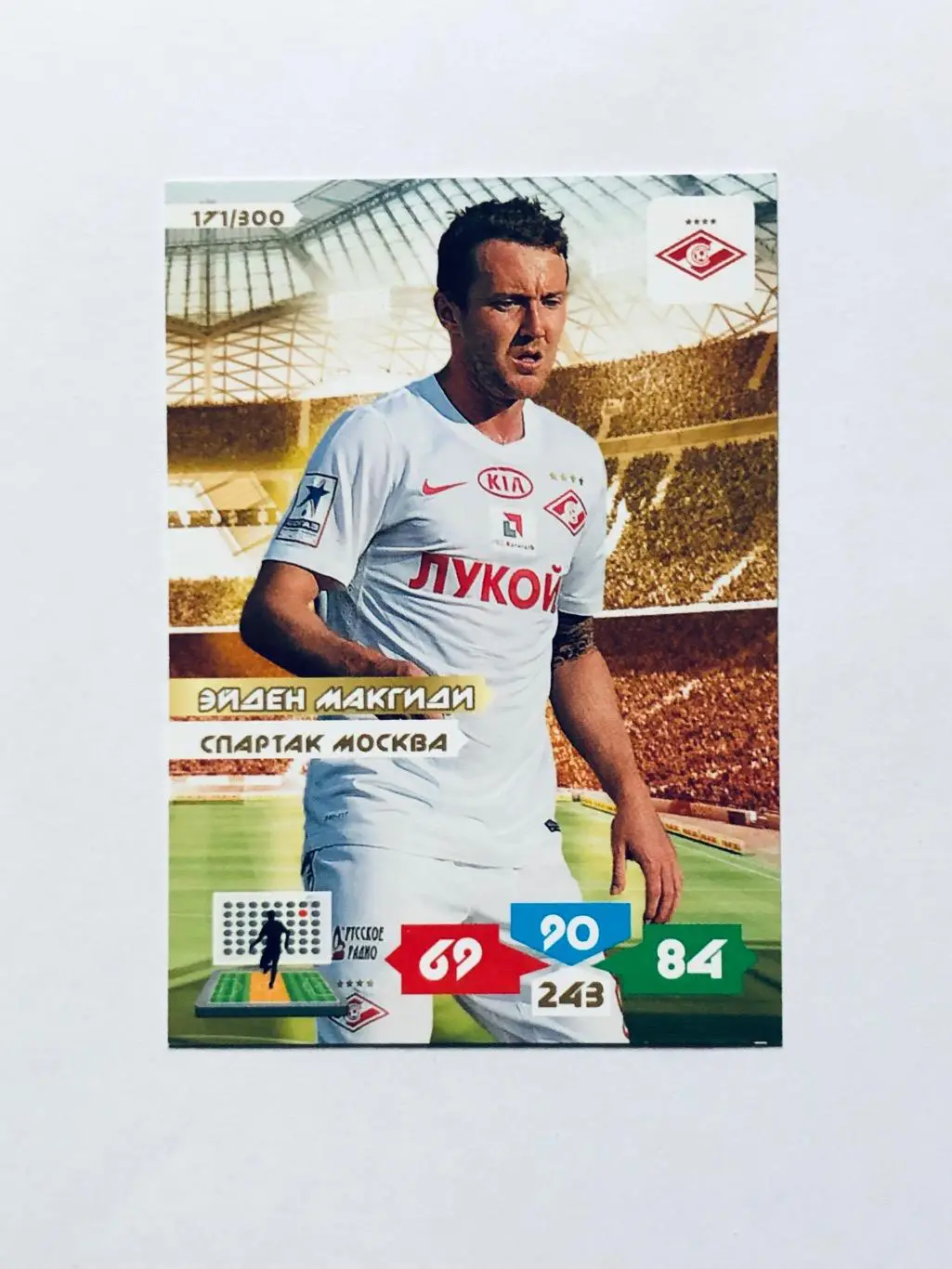 Карточка Эйден Макгиди Спартак Москва