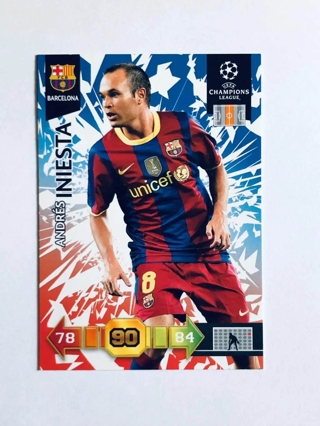 Карточка Andres Iniesta Barcelona