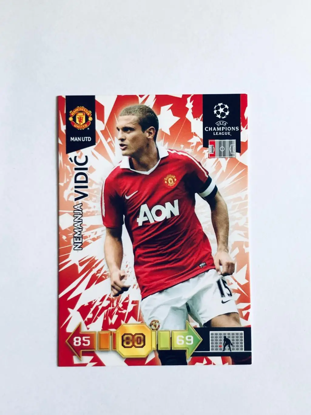 Карточка Nemanja Vidic Man Utd
