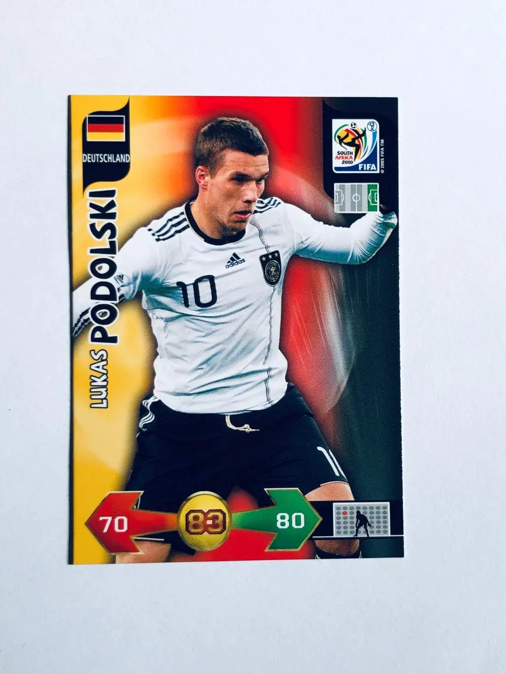 Карточка Lukas Podolski Deutschland.