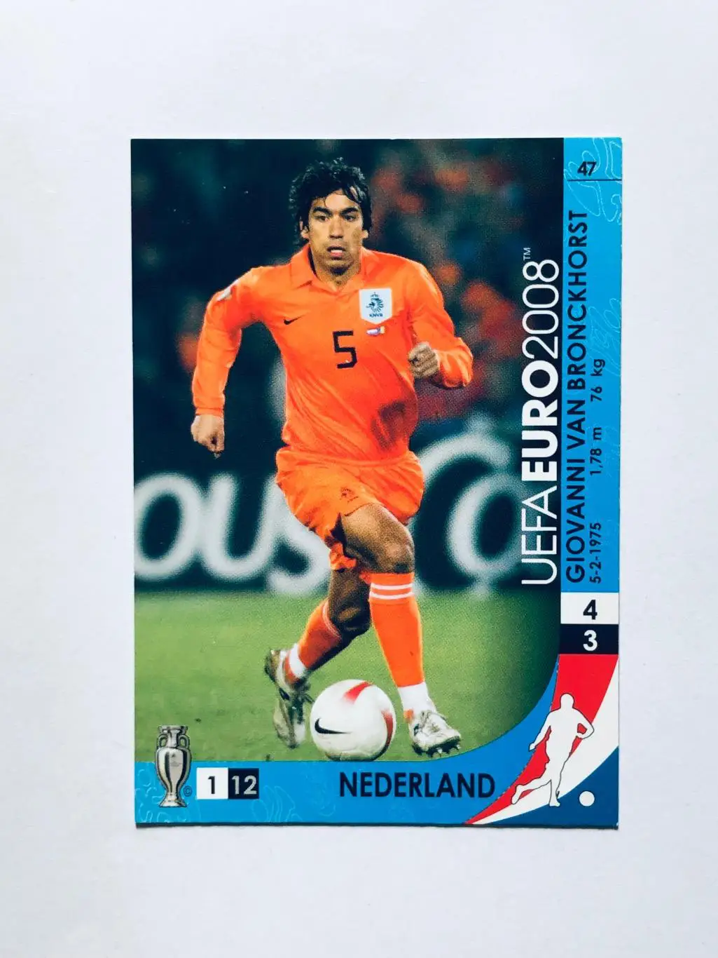 Карточка Giovanni van Bronckhorst Nederland
