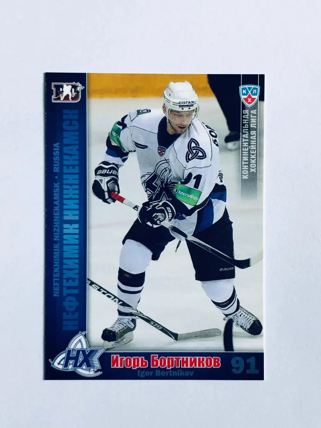 Карточка Игорь Бортников ХК Нефтехимик Нижнекамск