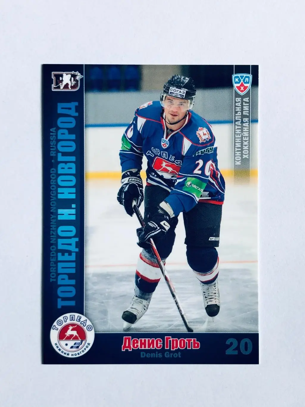 Карточка Денис Гроть ХК Торпедо НН