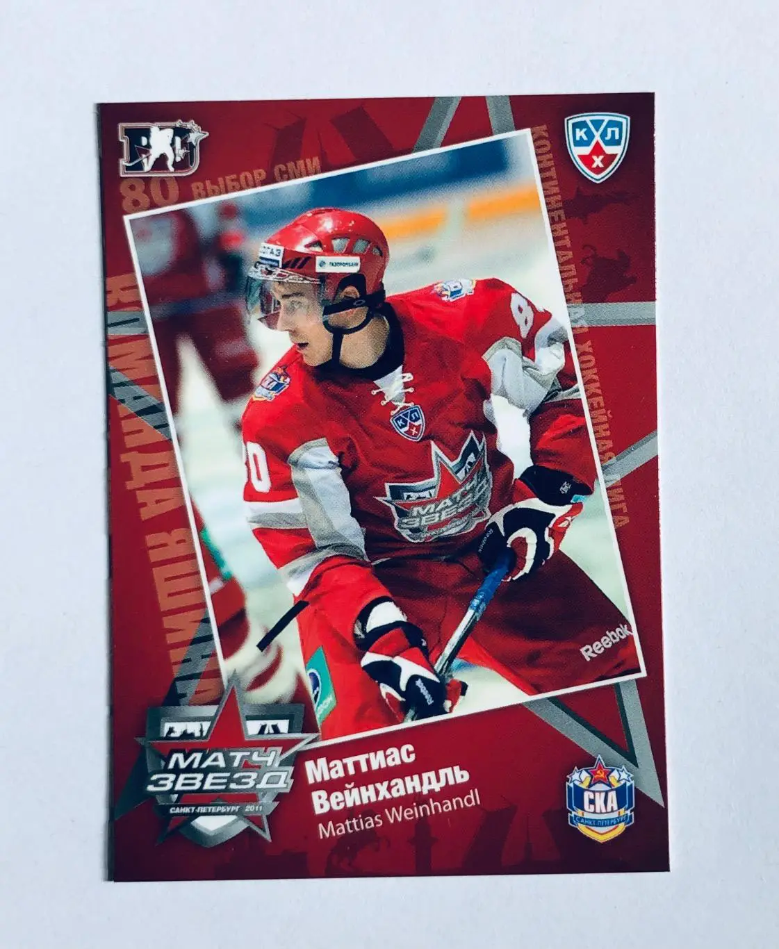 Карточка Маттиас Вейнхандль ХК СКА СПб