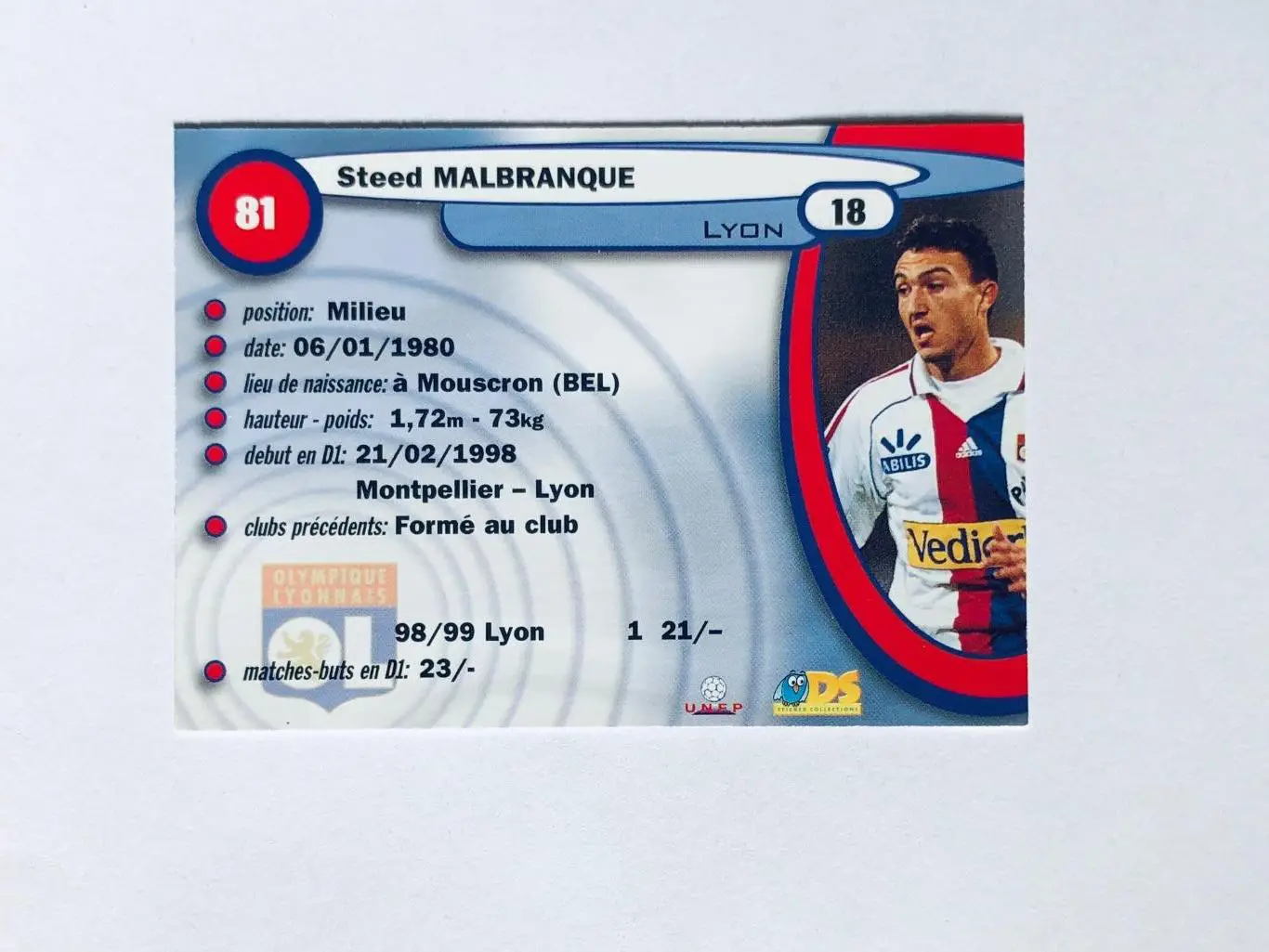 Карточка Steed Malbranque Lyon 1