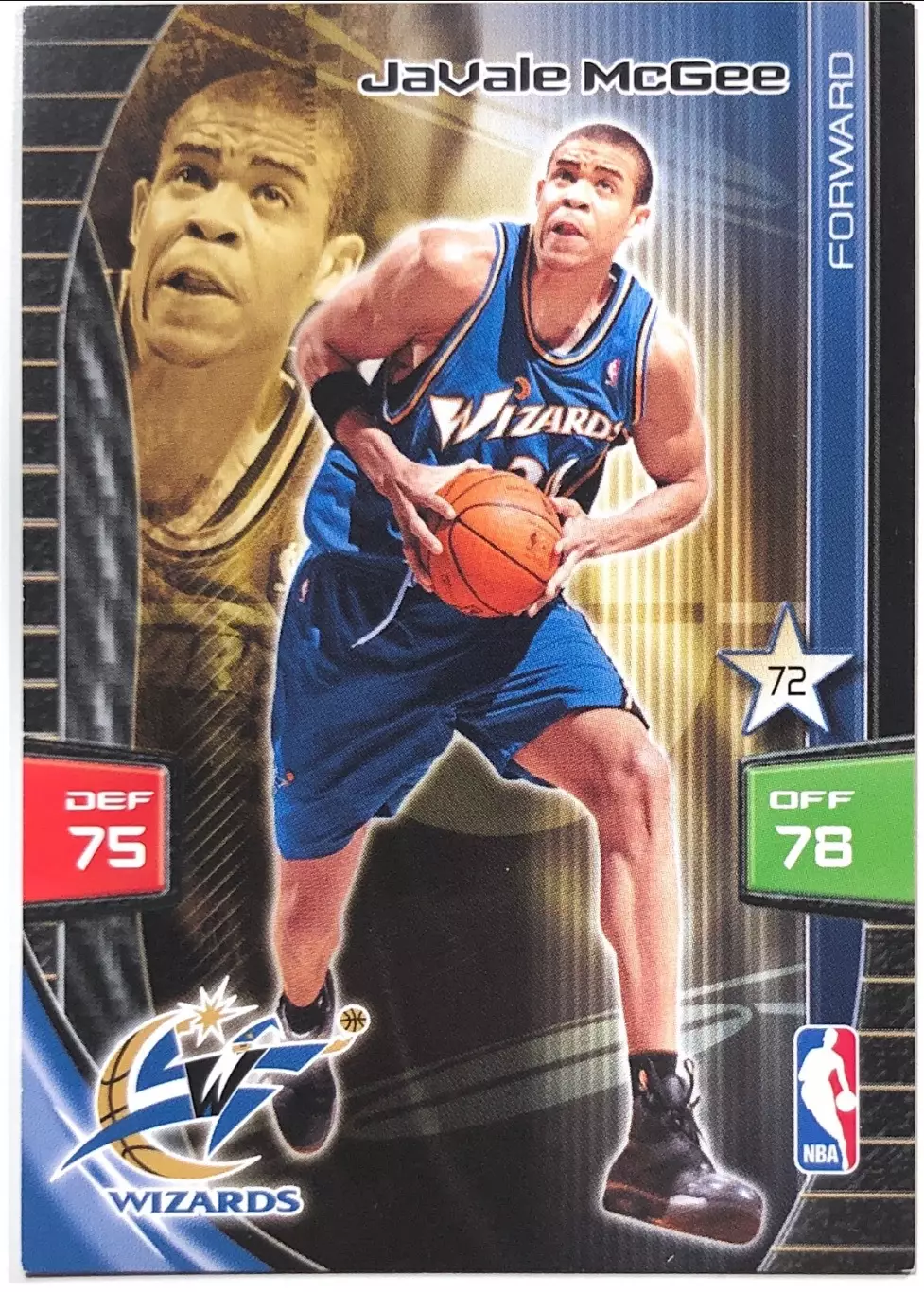 Карточка JaVale McGee Washington Wizards