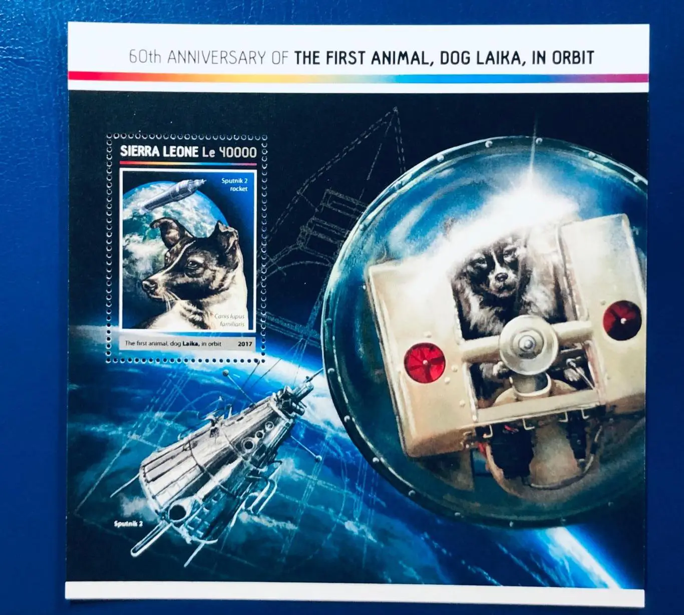 Сьерра Леоне 2017. Собака-космонавт Лайка