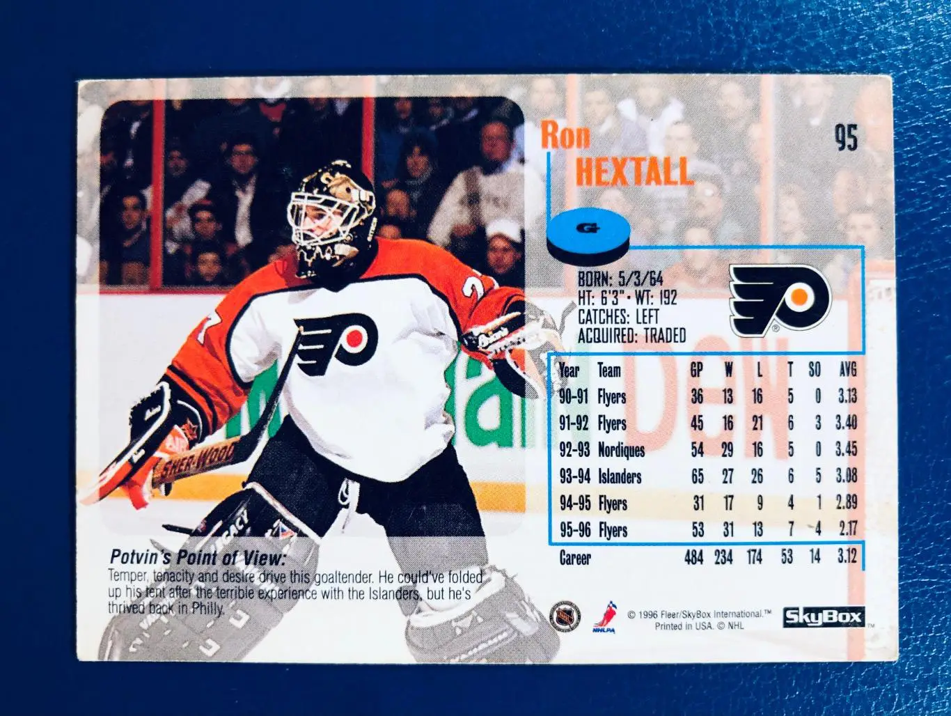 Карточка Ron Hextall Philadelphia Flyers 1