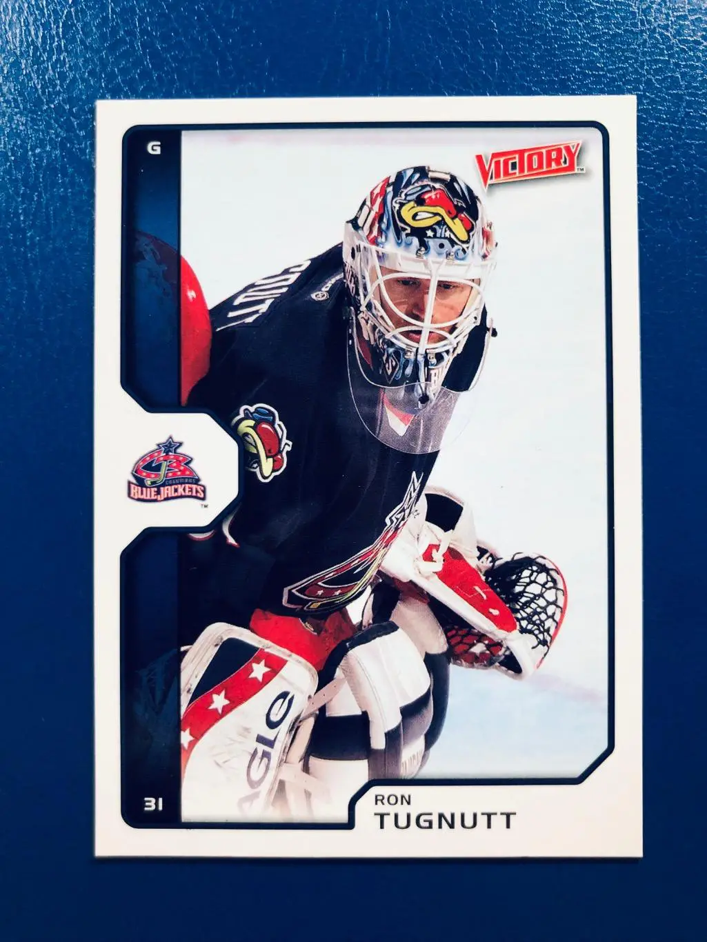 Карточка Ron Tugnutt Columbus Blue Jackets