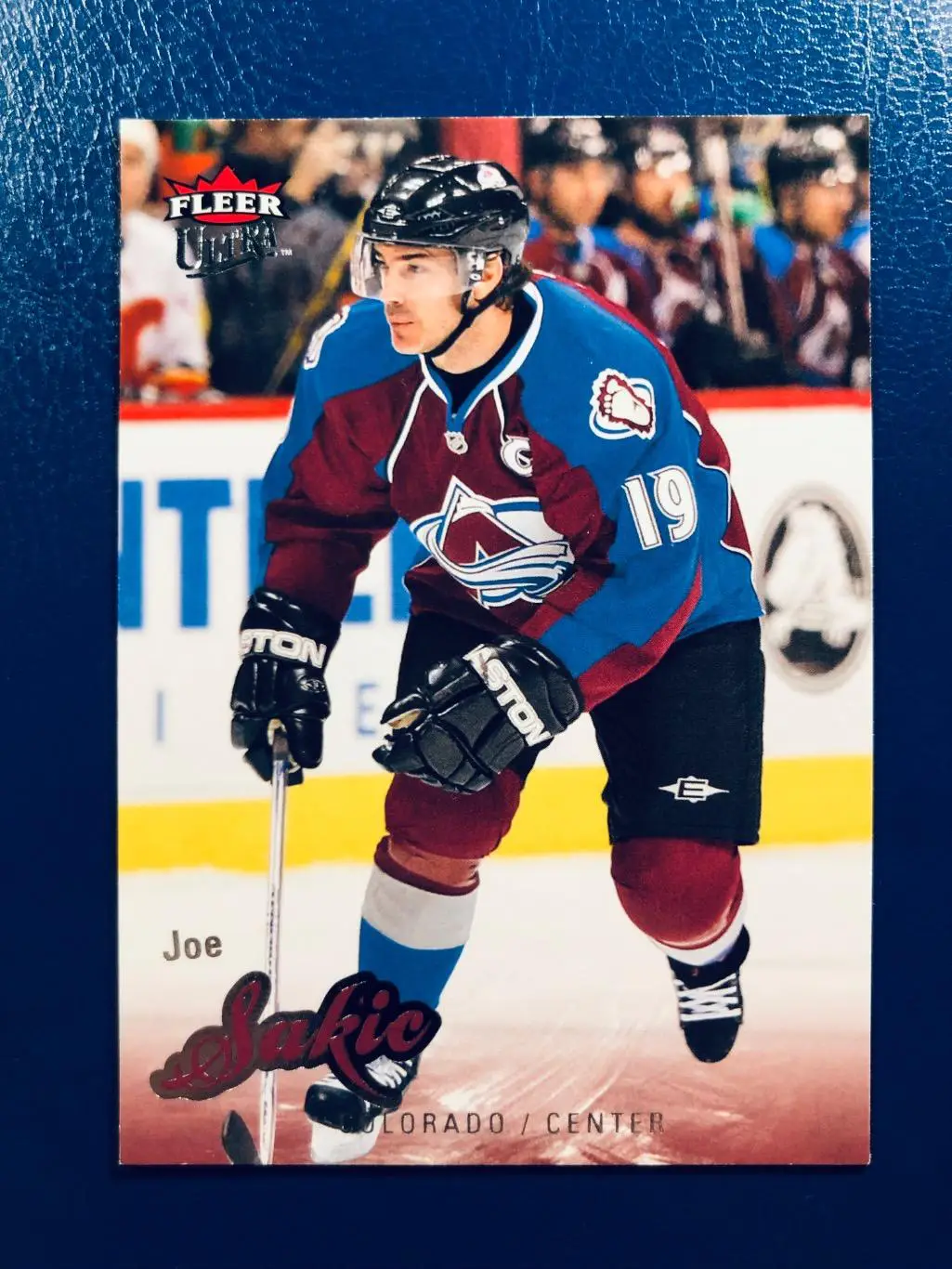 Карточка Joe Sakic Colorado Avalanche